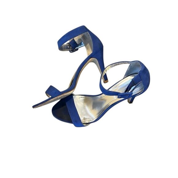 STYLE & CO | blue open toe heels 7.5 - Picture 1 of 6